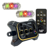 Kit Player Amplificado Leds Strobo Som Automotivo Caixa Bob