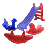 Kit Playground Parque Quarentena Escorregador Gangorra