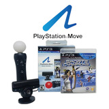 Kit Playstation Move camera Move Jogo Ps3 Original