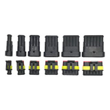 Kit Plug Conector Automotivo Selado 1 2 3 4 5 E 6 Vias Pinos