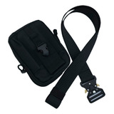 Kit Pochete Porta Objetos C Cinto Tatico Nylon Anti Alergic