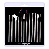 Kit Podologia 12 Peças Inox Manicure Unha Calo Completo