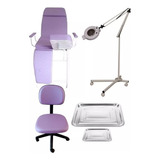 Kit Podologia 159 Maca Exaustor Tripé Mocho Escada E Brinde