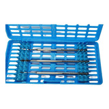 Kit Podologia Estojo P Esterilização Azul 3 Bisturis