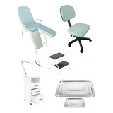 Kit Podologia Maca Mocho Exaustor Armario Escada Brinde