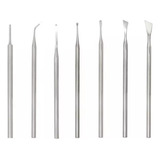 Kit Podologia Profissional 7 Instrumentos Podólogo Aço Inox