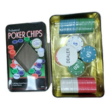 Kit Poker 100 Fichas Profissional Numerados