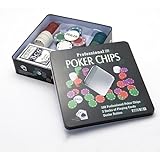 Kit Poker Chips Profissional 100 Fichas