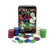 Kit Poker Profissional Em Lata 100 Fichas