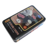 Kit Poker Profissional Super Luxo Em Lata Com 80 Fichas