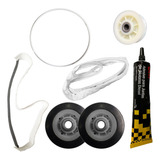 Kit Polia Anel Roldanas Gaxeta Com Mancal Secadora Brastemp