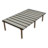 Kit Policarbonato Branco 6mm 10m X 2m Perfis Naturais