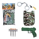 Kit Policial Arminha De Brinquedo Com Dardos E Acessórios