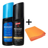 Kit Polidor Sapatos 1 Nugget Preto 1 Incolor 1 Flanela