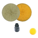 Kit Polimento 2 Boinas Dupla Face 7 Polegadas Com Adaptador Rolyjones