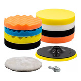 Kit Polimento 5 Polegadas Furadeira Adaptador Pad M14 11pçs