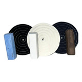 Kit Polimento Alumínio Inox Politriz Roda 8 Massa Brilho