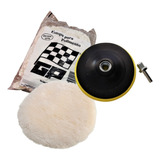 Kit Polimento Automotivo Disco Velcro Boina Lã Estopa