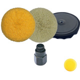 Kit Polimento Boinas De Lã E Espuma Com Prato 8 