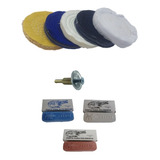 Kit Polimento Moto Espelho Azul Bca Rosa 5 Rodopanos 4 Pol