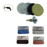 Kit Polimento Moto Espelho Marrom Azul Bca Rosa Roda 4 Pol