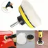 Kit Polimento Vidro Polir Carro Moto Boina De Lã Sintetica