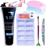 Kit Polygel Poligel Kit Alongamento De Unha Cabine F1 Tip