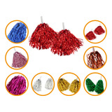 Kit Pom Pom Metalizado 5 Pares Líder De Torcida Festa