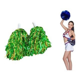 Kit Pompom Metalizado Do Brasil Cheerleader