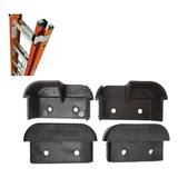 Kit Ponteira Guia Superior Escada Fibra De Vidro 2 Kits 