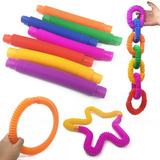 Kit Pop Tube Fidget Toy Tubo