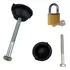 Kit Porca E Parafuso Estepe Para Pickup Fiat Strada Com Furo