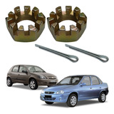 Kit Porca Eixo Traseiro Cupilha Corsa Celta