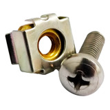 Kit Porca Gaiola Parafuso Para Rack De Telecom Com 50 Pçs
