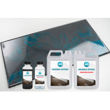 Kit Porcelanato Liquido Metálico Cz Cetim turquesa Ag Por M