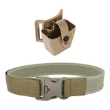 Kit Porta Algema Passador Cinto Tático Police Coyote