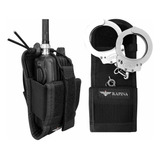 Kit Porta Algema Porta Rádio Tático Segurança Militar