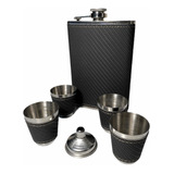 Kit Porta Bebidas Cantil De Bolso P  Whisky Vodka Gin Rum