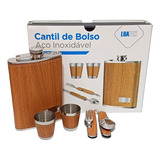 Kit Porta Bebidas Cantil De Bolso