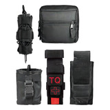 Kit Porta Carregador Pistola Porta Rádio Ht Porta Torniquete Porta Lanterna E Bolso Modular Molle Para Colete Tático Maynards