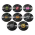 Kit Porta Copo Vinil Ac/dc Nirvana Metallica Kiss Pink Floyd