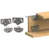 Kit Porta De Correr Roldana Móveis Madeira Sl55 Jp55 1 Porta