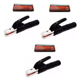 Kit Porta Eletrodo 500 Amperes Mtx 3 Peças