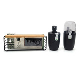Kit Porta Escova Com Tampa Porta Sabonete Liquido Prateleira Eco Design 9060 Arthi