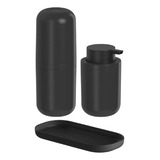 Kit Porta Escova De Dentes E Sabonete Líquido Bandeja Ou