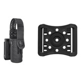 Kit Porta Lanterna Spray Fast Passador De Cinto Preto