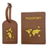 Kit Porta Passaporte Capa E Tag Identificador Bagagem Viagem