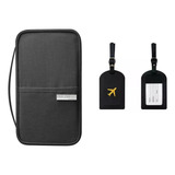 Kit Porta Passaporte E Tag Viagem Família Titular Documento