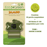 Kit Porta Saquinho Cata Caca Eco Green Com 2 Rolos