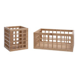 Kit Porta Utensílios De Bambu E Cesto De Bambu Oikos